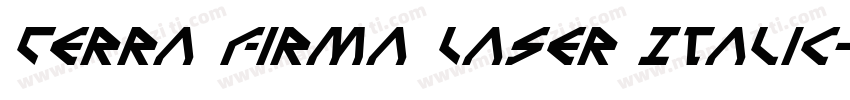 Terra Firma Laser Italic字体转换